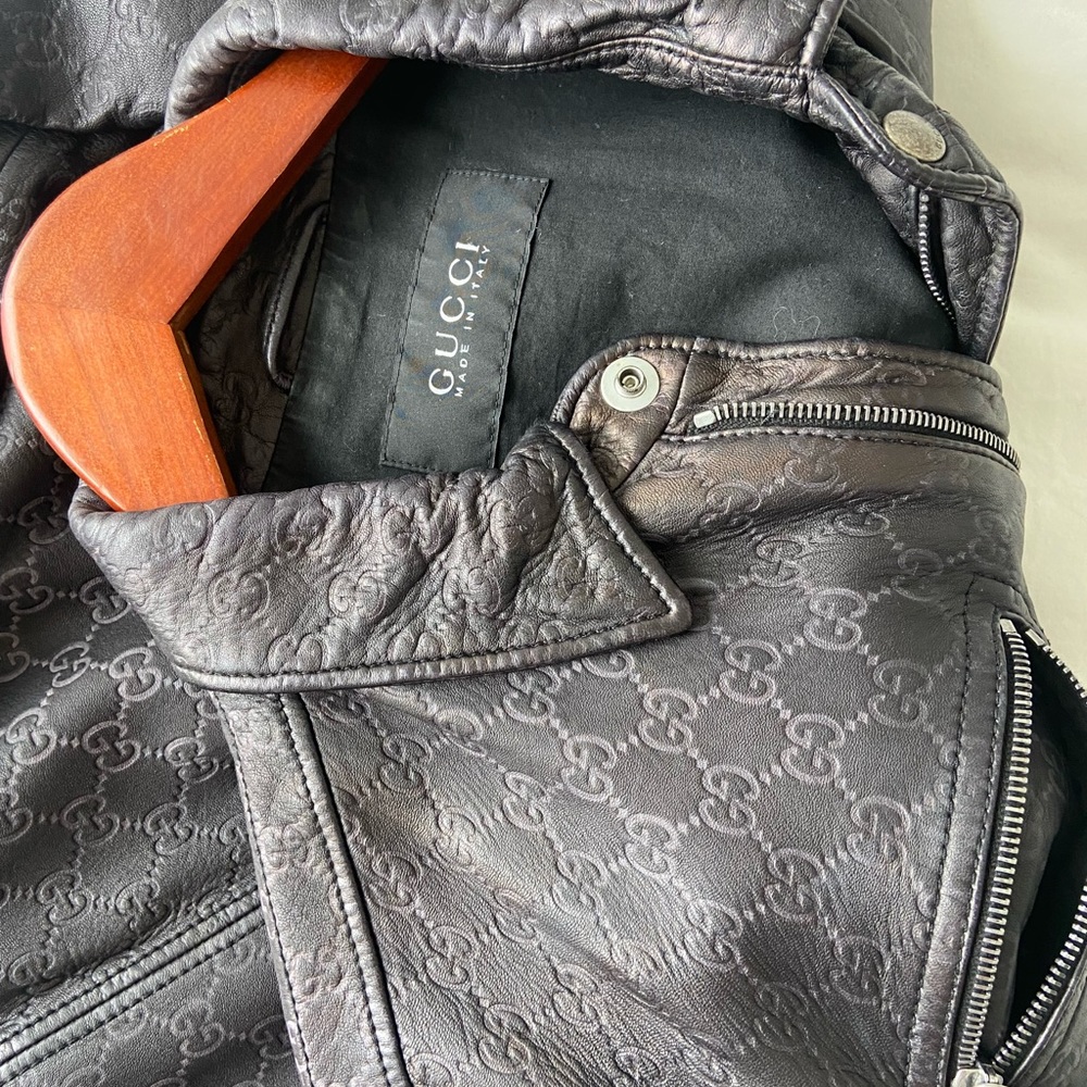 Gucci mens leather bomber - Picture 8 of 9